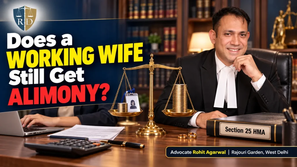 Working wife's alimony rights in India